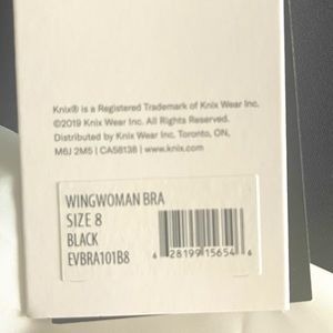 Knix wingwoman bra, size 8
